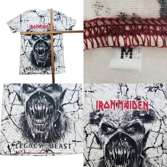 ‼️SOLD‼️ Rare Iron Maiden 2019 World Tour Concert Legacy of the beast All over - Picture 2 of 10